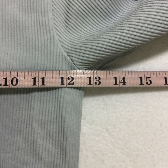 SPORTS 2 PC XS gray ribbed fitted athletic lounge comfort leggings top NEW B123 - Picture 7 of 11